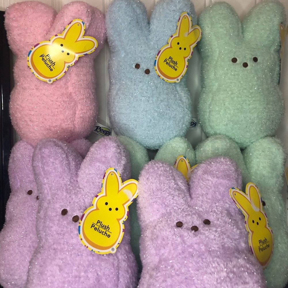 8 glitters peeps , 9”